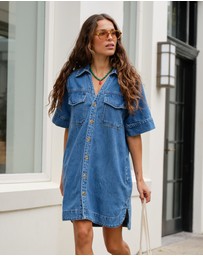 Ceres Life - Sammy Denim Shirt Dress