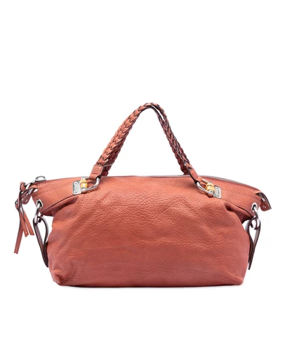 Pre-Loved by Azura Reborn - Pre-Loved Medium Leather Bamboo Bar Tote