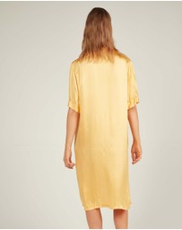 Primness - Glossed Shirt Dress