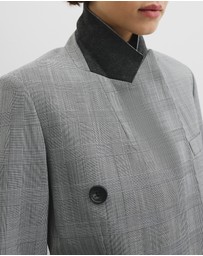 Country Road - Glen Check Double Breasted Blazer