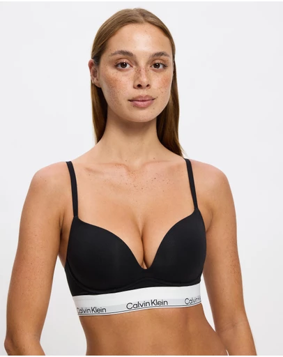 Calvin Klein - Icon Cotton Modal Push-Up Plunge Bra