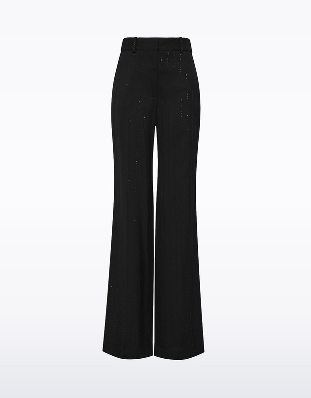 Carla Zampatti - Black Starlight Twill Wide Leg Pant