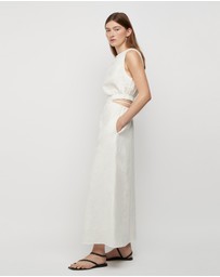 FRIEND of AUDREY - The Linen Waist Tie Dress
