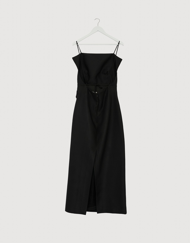 Revibe - Repaired Shona Joy Otis Draped High Neck Midi Dress - AU 12