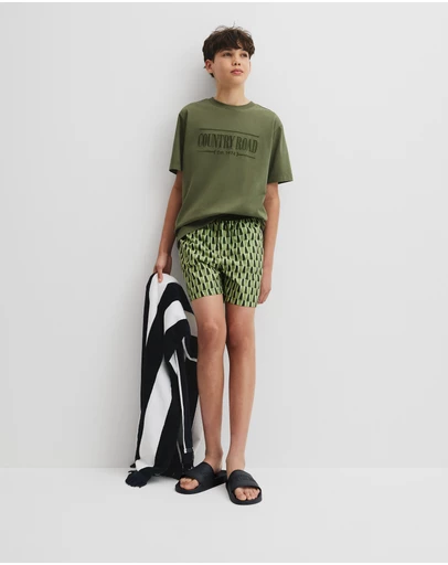 Country Road - Teen Stripe Detail Board Short