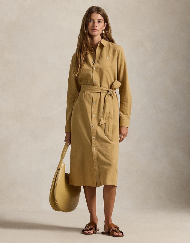 Polo Ralph Lauren - Cotton-Linen Belted Shirtdress