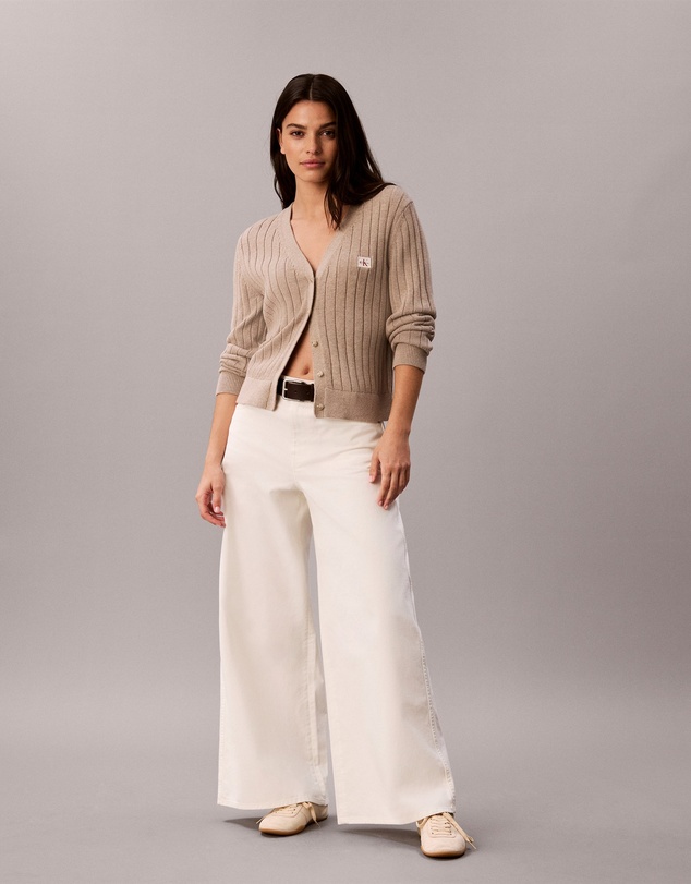 Calvin Klein Jeans - Cotton Twill Wide Leg Pants