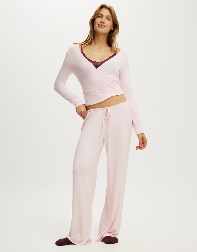 Cotton On Body - Super Soft Wrap Long Sleeve Top