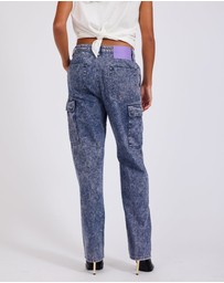 ONE TEASPOON - Purple Rain Cargo Motion Denim Jeans