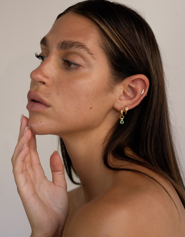 HOUSE OF SLANI - Gia Piercing Crystal Flat Back Single