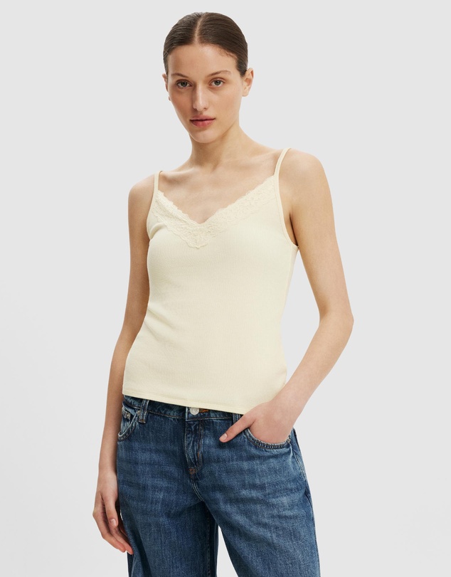 Cotton On - Lace Trim Longline Cami
