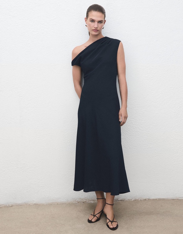 M.N.G - A-Line Dress With Asymmetrical Neckline