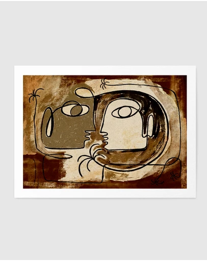 Olive et Oriel - What Secrets Do The Palms Whisper To The Earth by Shatha Al Dafai Art Print