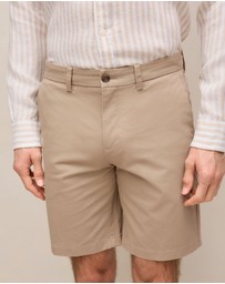 Trenery - Cotton Twill Chino Short in Desert