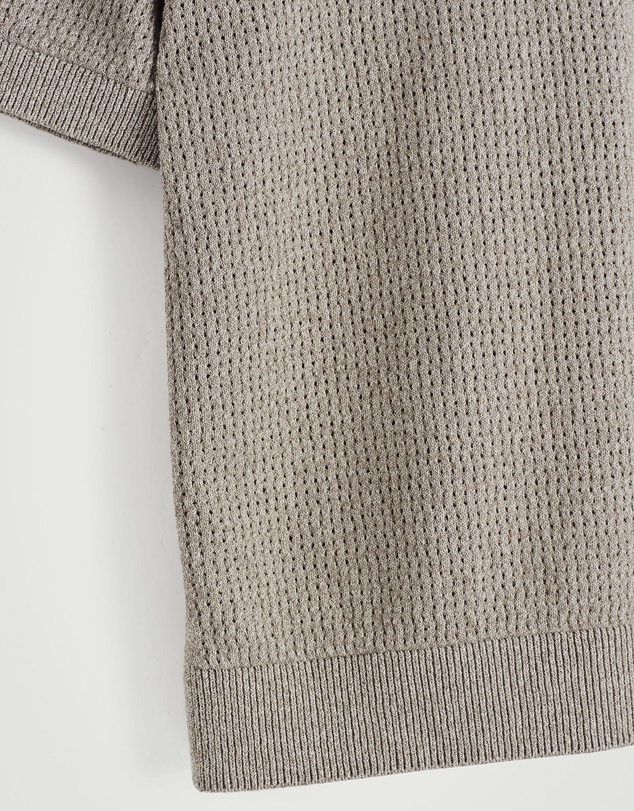 COS - Open-Knit Bouclé Polo Shirt
