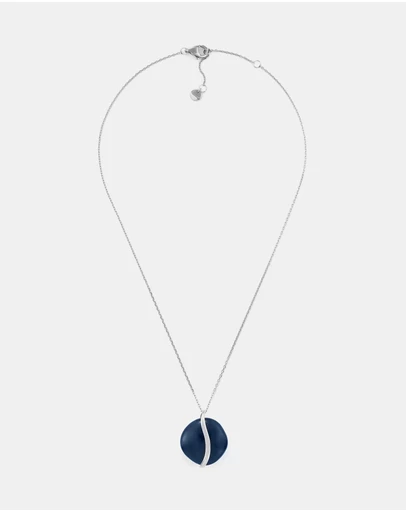 Skagen - Sofie Sea Glass Silver Tone Necklace