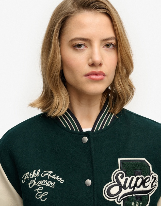 Superdry - Patched Varsity Bomber Jacket
