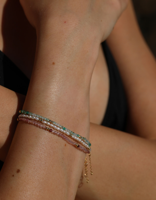 Luna Rae - Gold Vermeil - Amalfi Beaded Bracelet