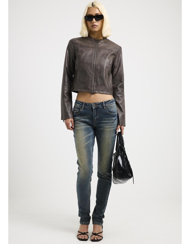Insight - Lea Double Zip PU Jacket