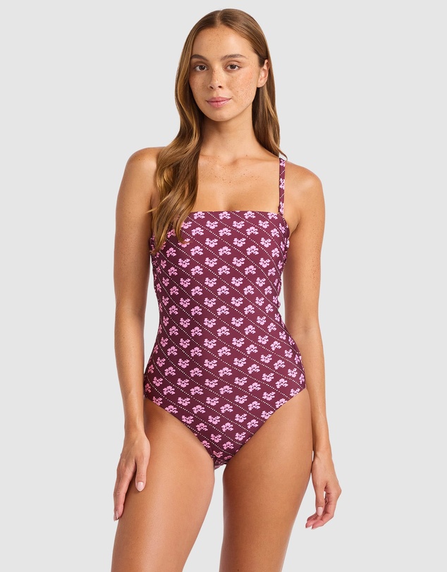 Seafolly - Batik Bloom DD Bandeau One Piece Swimsuit