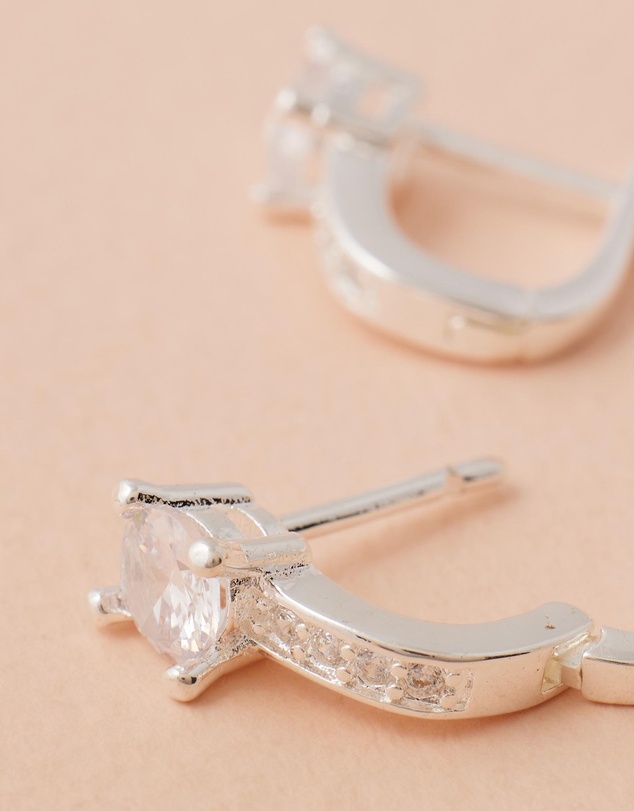 Moira Hughes - The White Label - Sophie Diamonte Clicker Earrings