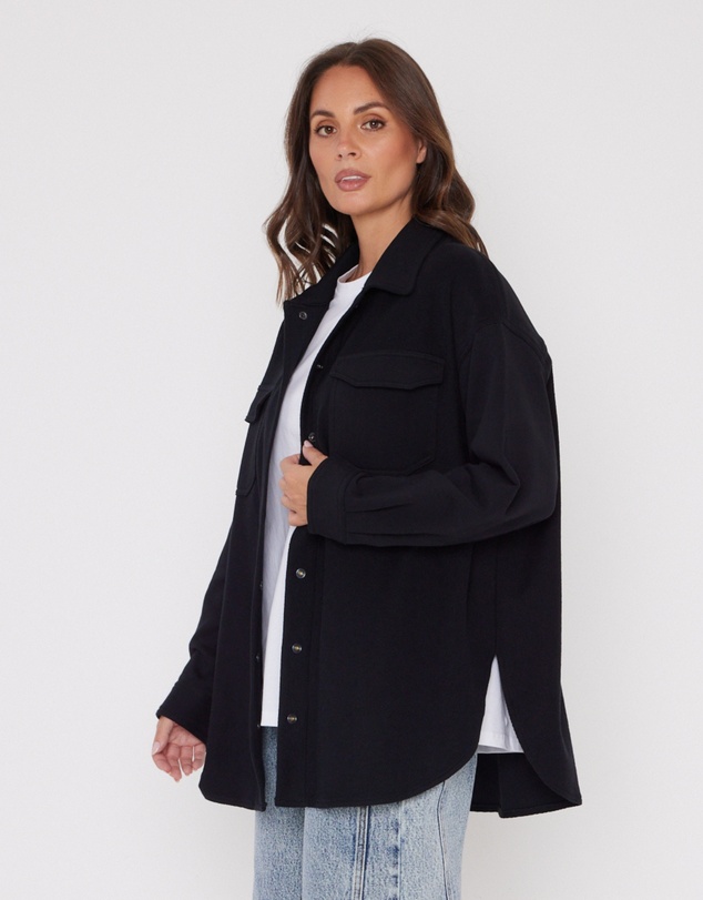 ALEXANDRA - Nelsie Shacket Black