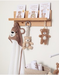 Living Textiles - Organic Hooded Towel - Cuddly Bear