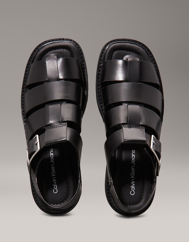 Calvin Klein - Leather Fisherman Sandals