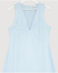 Revibe - Repaired AERE Soma U-Neckline Midi Dress - AU 14