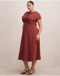 Forever New Curve - Kylee Curve Button Neck Dress