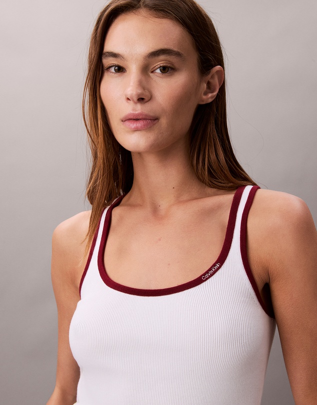 Calvin Klein Jeans - Contrast Trim Ribbed Tank Top