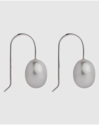 Najo - Isla Silver Pearl (Grey) Earring