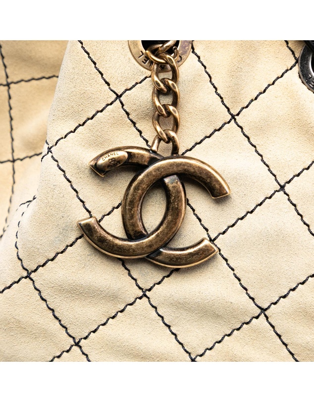 Pre-Loved by Azura Reborn - Pre-Loved CC Suede Wild Stitch Bucket Bag