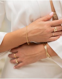 Mestige - Heirloom Fine Chain Bracelet - 18K Gold Plated