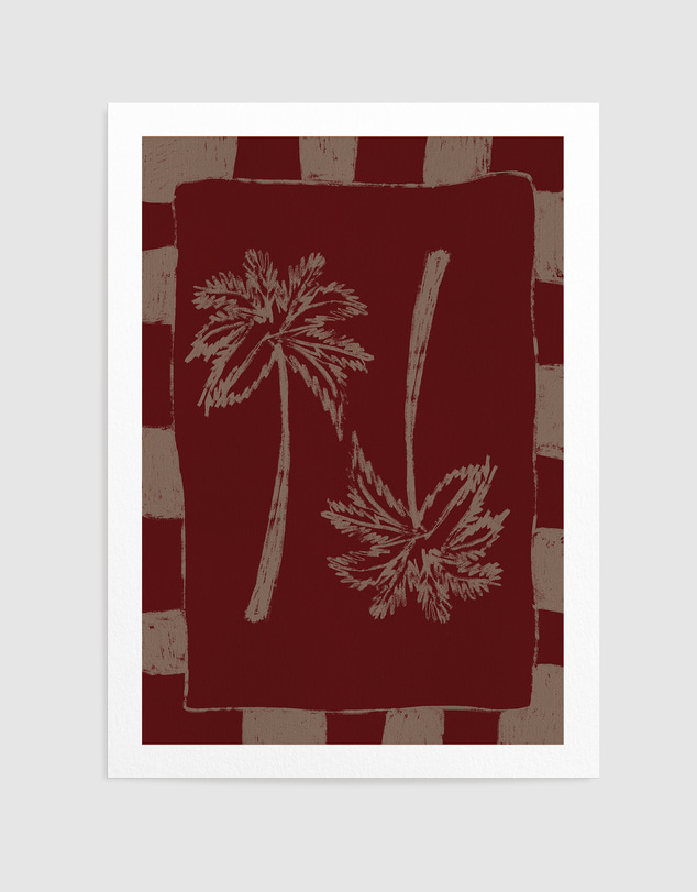 Olive et Oriel - Palm Paradise by Shatha Al Dafai Art Print