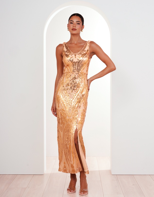 Pilgrim - Jordana V-neck Sequin Dress
