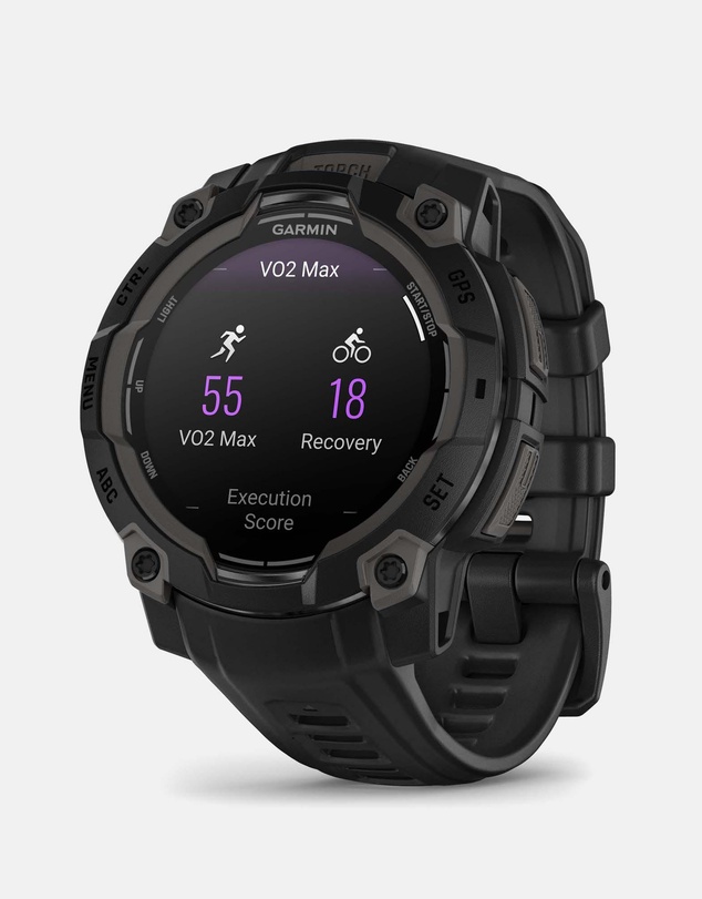 Garmin - Instinct 3 45mm AMOLED Black Bezel with Black Band