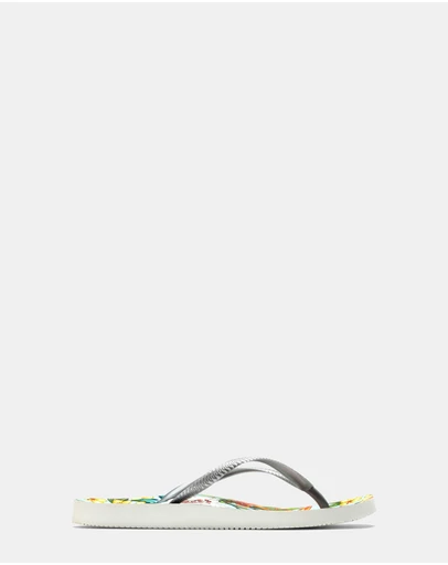 Vionic - Noosa Print Toe Post Sandal - Light Blue Floral