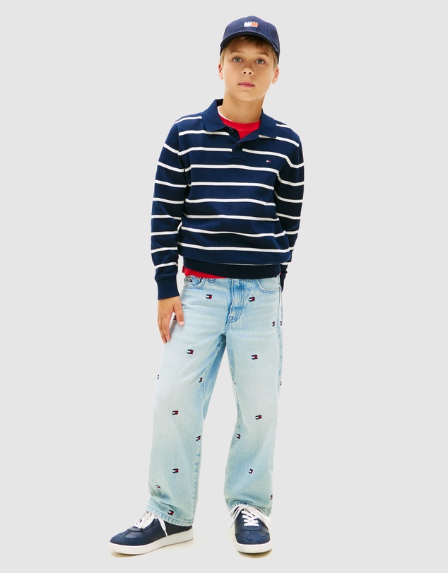 Tommy Hilfiger - Boys Essential Polo Collar Jumper - Teens