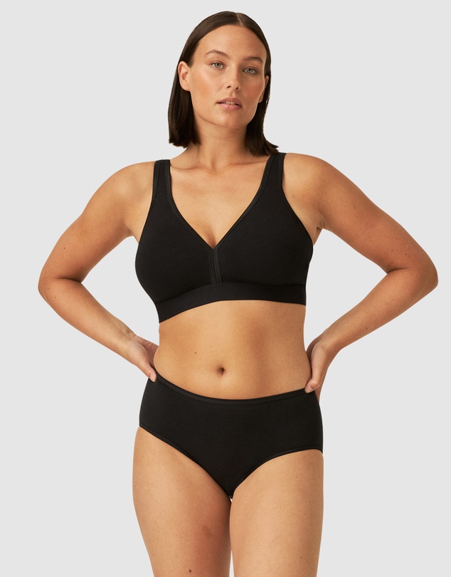Naturana - Athleisure Cotton Padded Strap Wirefree Bra