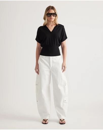 Decjuba - Wren Short Sleeve Polo Jumper