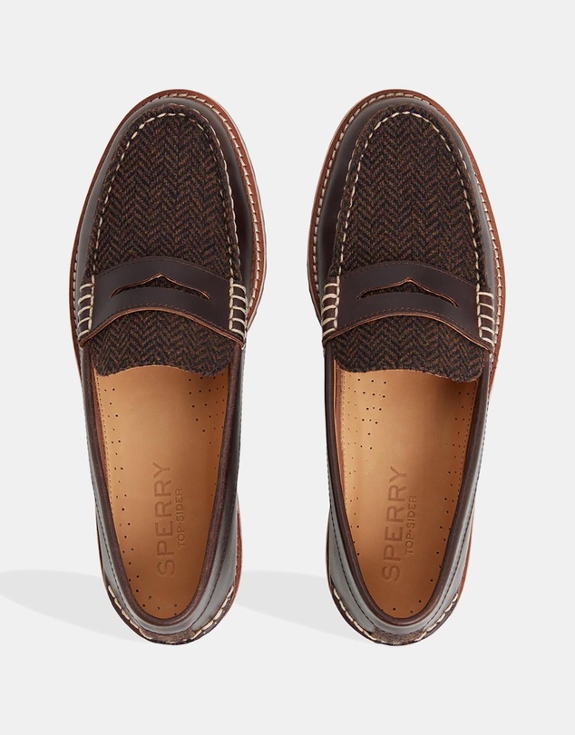 Sperry - Ripple Penny Leather Herringbone - Men's