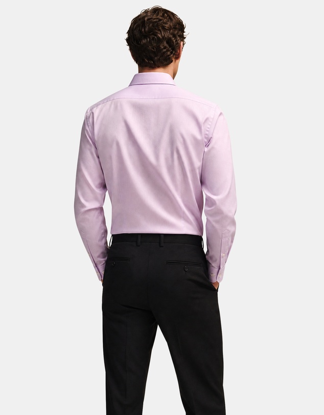 Henry Bucks - HENRY SARTORIAL Wrinkle Free Cotton Shirt PINK