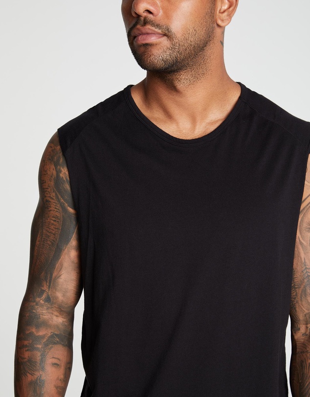 Surrounded By Ghosts - The Galena Rib Knit Tail Muscle T-Shirt