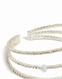 Lovisa - Silver Cubic Zirconia Layered Bangle