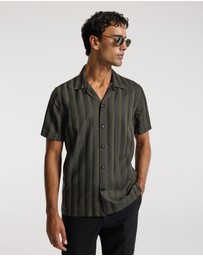 Calibre - Jacquard Stripe Shirt Khaki