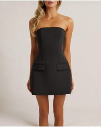 Heiress Beverly Hills - Strapless A Line Pocket Mini Dress