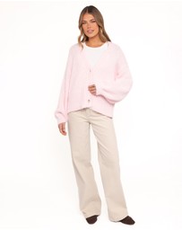 Petal & Pup - Selina Wide Sleeve Cardigan - Pale Pink