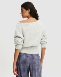 Cotton On Body - Fluffy Off The Shoulder Knit Jumper