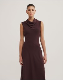 Witchery - Drape Neck Midi Dress